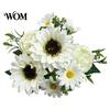 Romantic Aesthetic Flowers for Bedroom Sunflower Artificial Flowers, Realistic Fake Bouquet Wedding Home, Rustic Reusable Silk Floral Stems