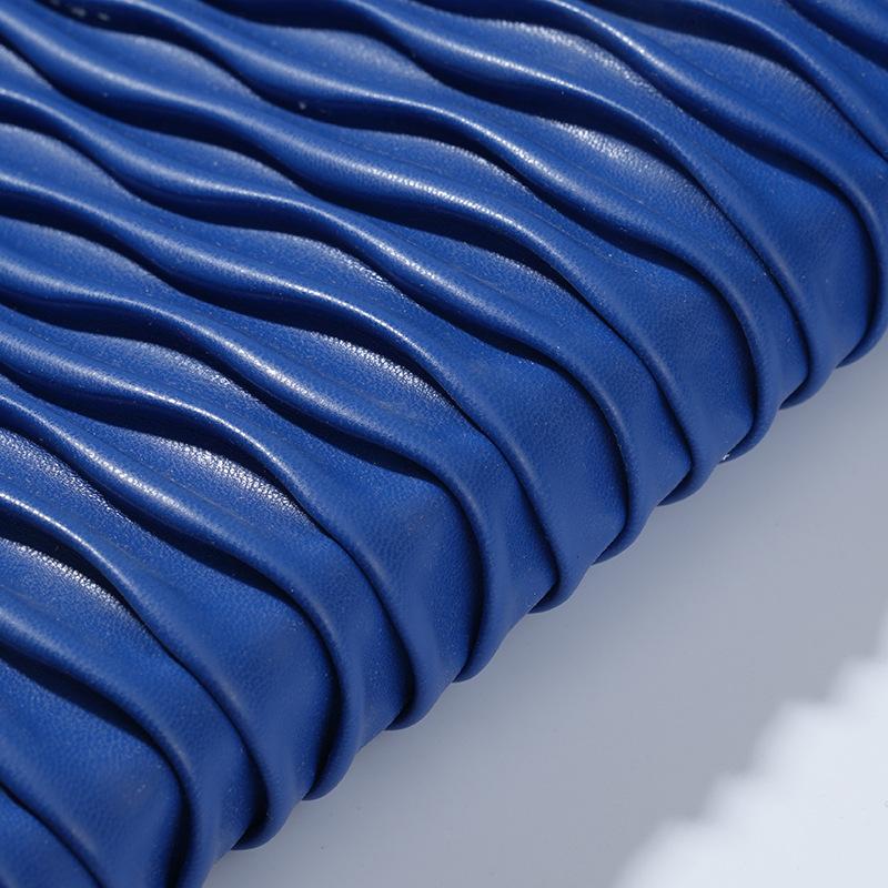 50cm*137cm 1.2mm Multi Colors PU Leather Quilting Fabric 3D Quilted Synthetic Leather Fabric for Car Interior Bag DIY Decor