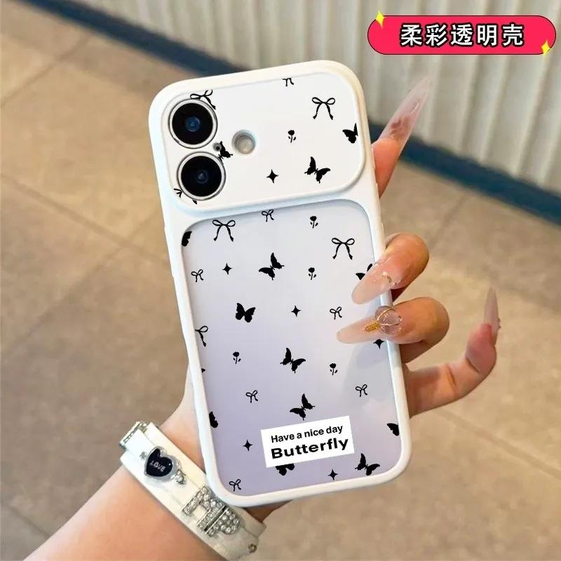 Ins черный маленький цветочный бабочка подходит для Apple iPhone11/11Pro чехол для мобильного телефона 11/11 акрил с ощущением кожи