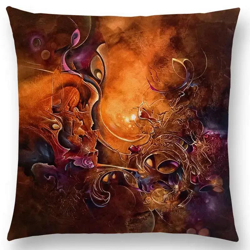 Новая d напечатанная великолепная абстрактная картина скульптура таинственный узор фантастическая наволочка для дивана наволочка для подушки