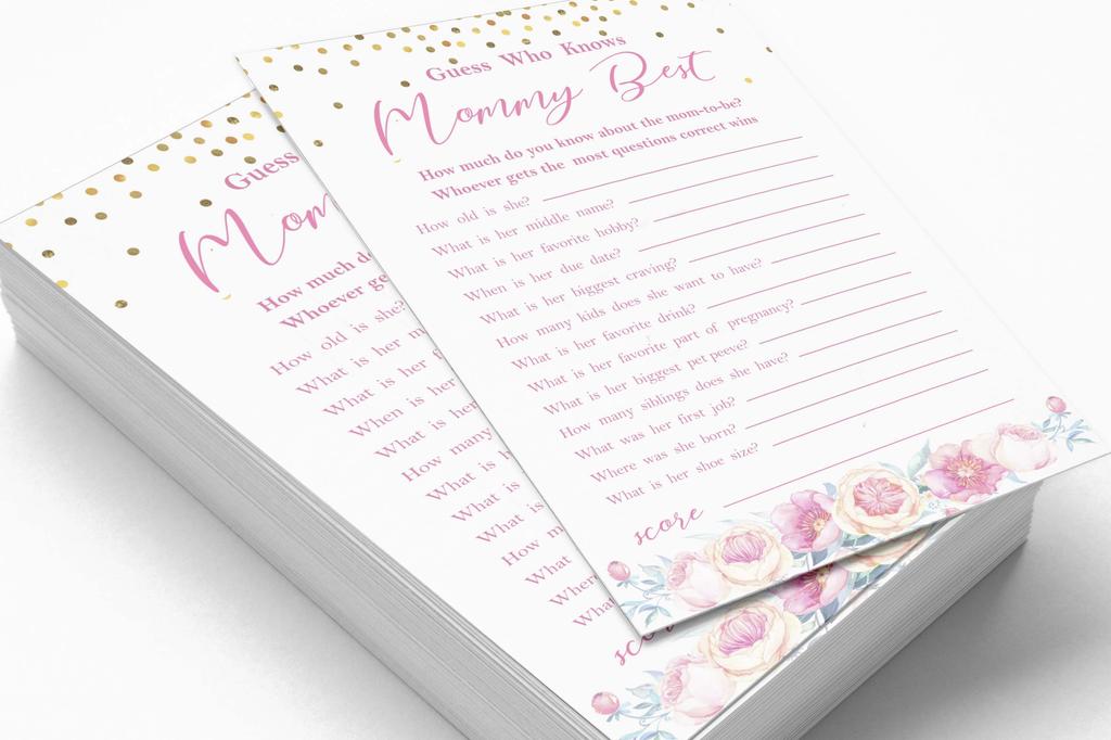 Inkdotpot Gender Reveal Confetti Baby Shower Game Set Of 50 BabyA AlphabetA ABCA Game Ita s A Boy Ita s A Girl Party