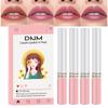 DNM 16 цветов дымчатая трубка блеск для губ 4 шт. цельный легко носить долговечный натуральный многоцветный блеск для губ