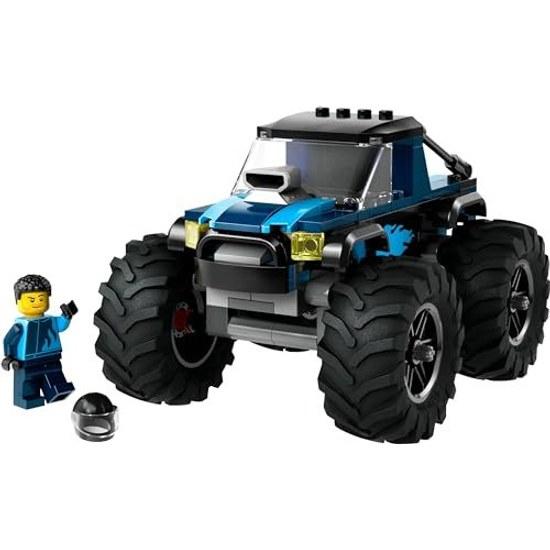 LEGO City Синий Монстр-трак Игрушечный Конструктор Образовательный Подарок Мальчики Девочки Дети 5 лет 6 7 8 Машина Автомобиль Миниатюрный 60402