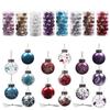 Праздничные подвесные украшения для елки, блестящие рождественские шары