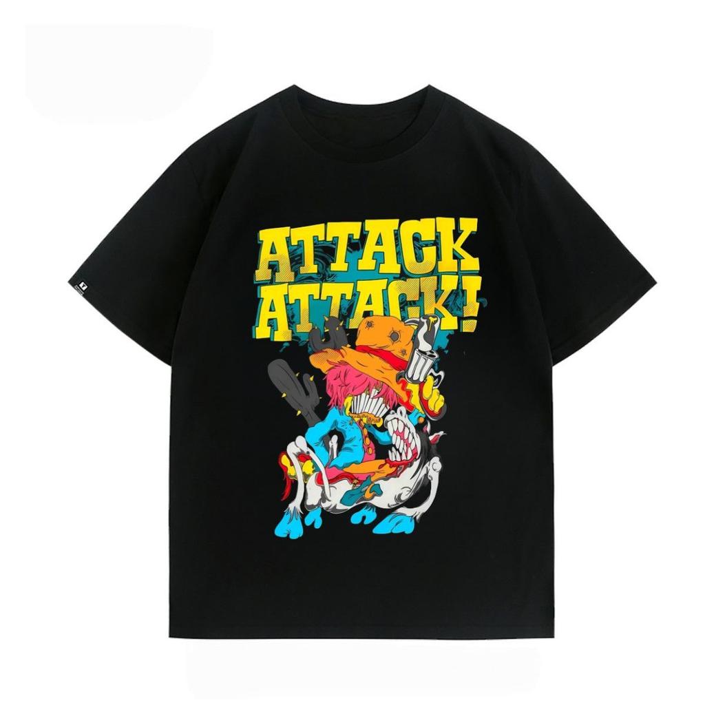 Metalcore/Electrocore Band's Print Crab Pattern Short-sleeved T-shirt From Ohio