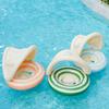 yangyizhi Baby Swim Ring with Canopy, Inflatable Striped Pool Float for Toddler Boys Girls, UV Sun Protection Swimming Safety Seat, Handle