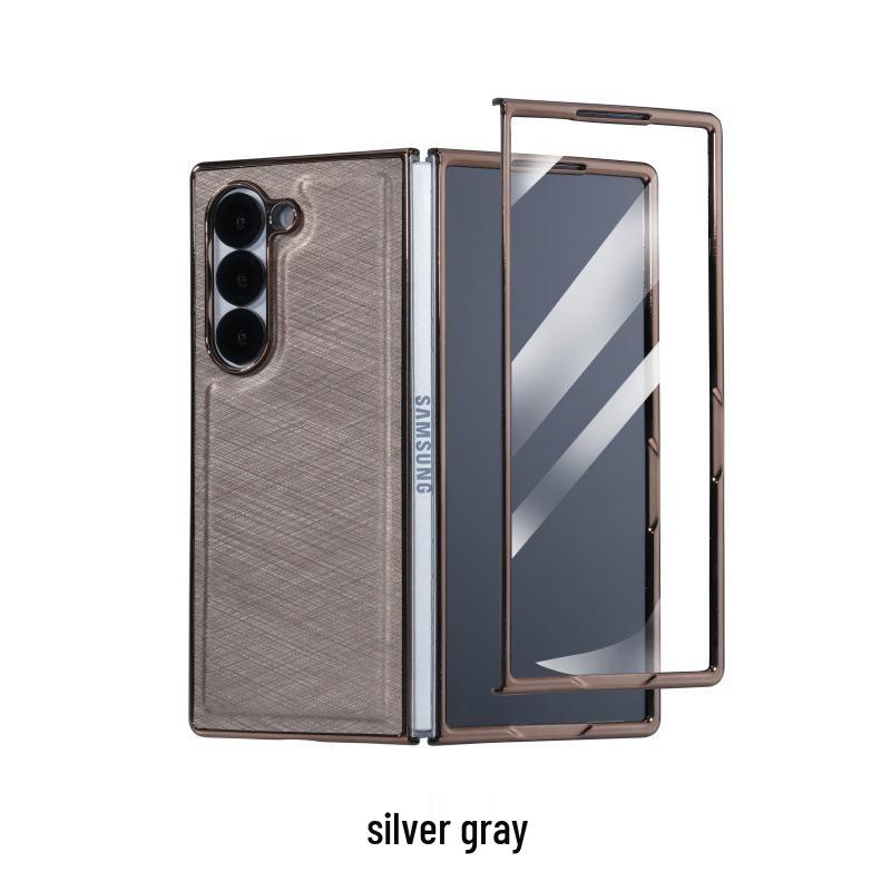 Роскошный защитный чехол из бамбукового шелка для Samsung Z-Fold 7 - Интегрированный корпус и защитная пленка для экрана