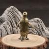1Pc Pure Copper Emperor Penguin Copper Ornament, Creative Bronze Handle, Tea Pet Desktop Decorative Copper Handicrafts