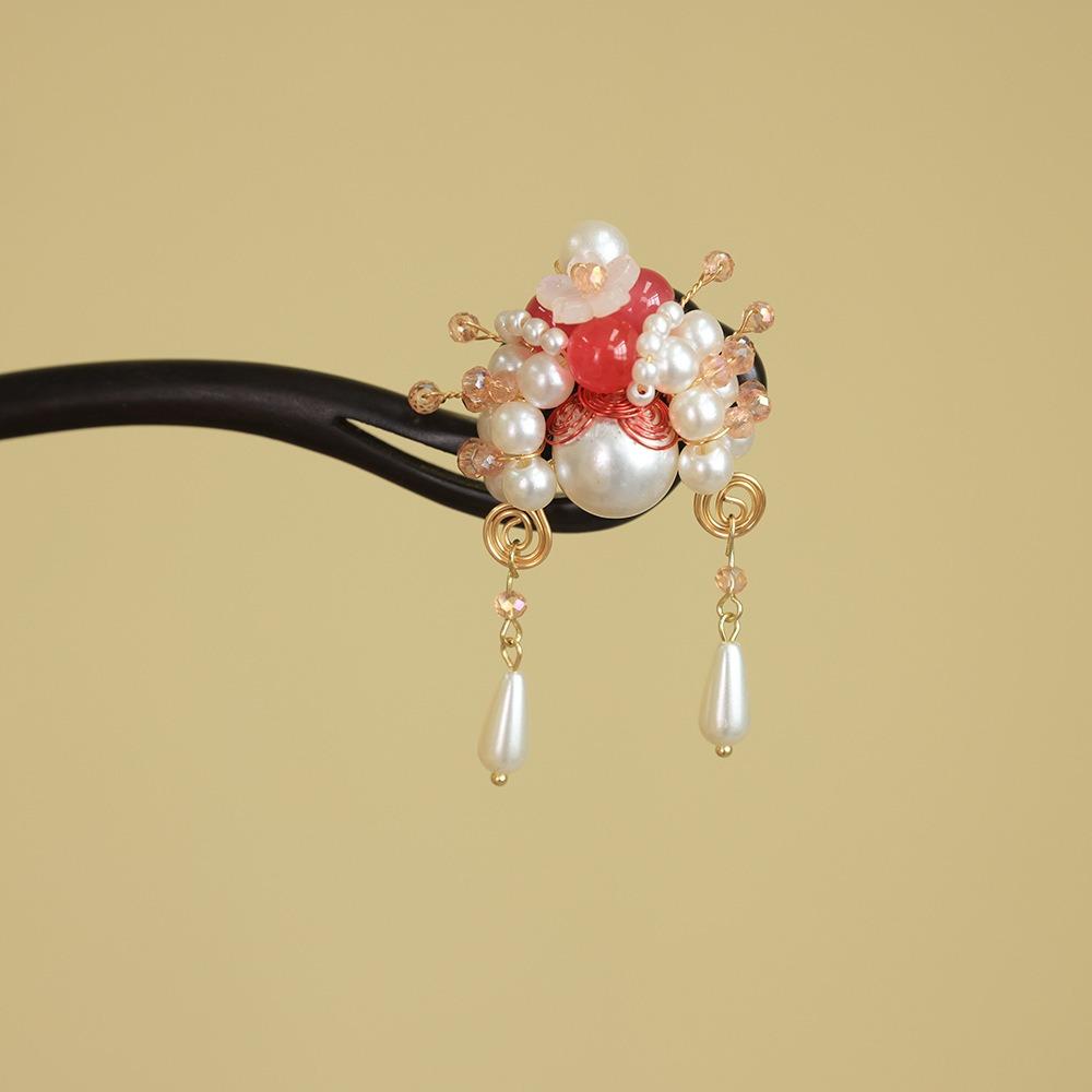 Tassel New Chinese Style Hair Clip Red Hanfu Hairpin Beijing Opera Hair Accessories Bridal
