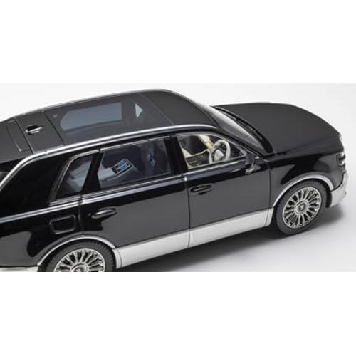 Kyosho Original 1/43 Toyota Century (Ринпо) Черный/Серебристый с интерьером Fromage Полностью собранная модель автомобиля KS03926BS