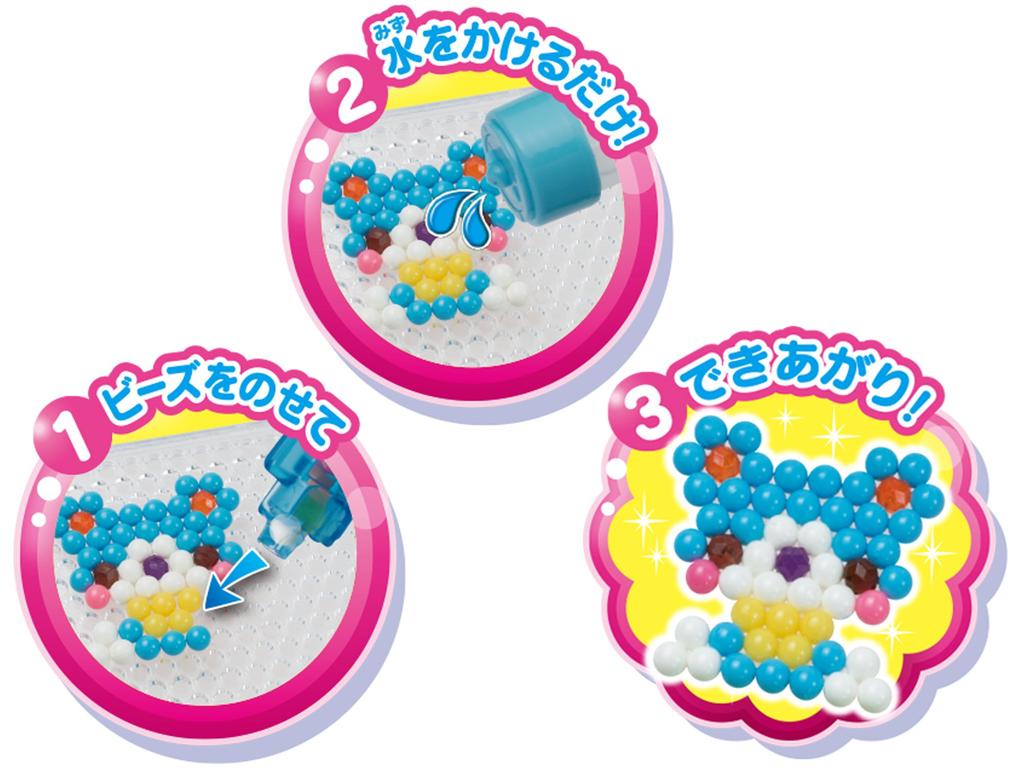 Aquabeads Separate Bead Set [Polygon Beads 16-Color Set] AQ-259 ST Mark Certified Ages 6+ Toy Water Sticks Together Making Toy Aquabeads Epoch Co