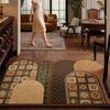 Vintage Style Door Mat Non-Slip Dirt Trapper Easy Clean Outdoor Entrance Durable Wire Ring
