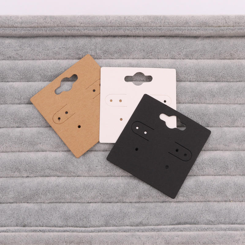 100 шт. пустая крафт-бумага ювелирная упаковка карты ожерелье серьги дисплей карты