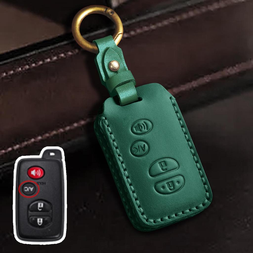 Чехол для ключа из натуральной кожи для Toyota Highlander и Land Cruiser (Старые модели)
