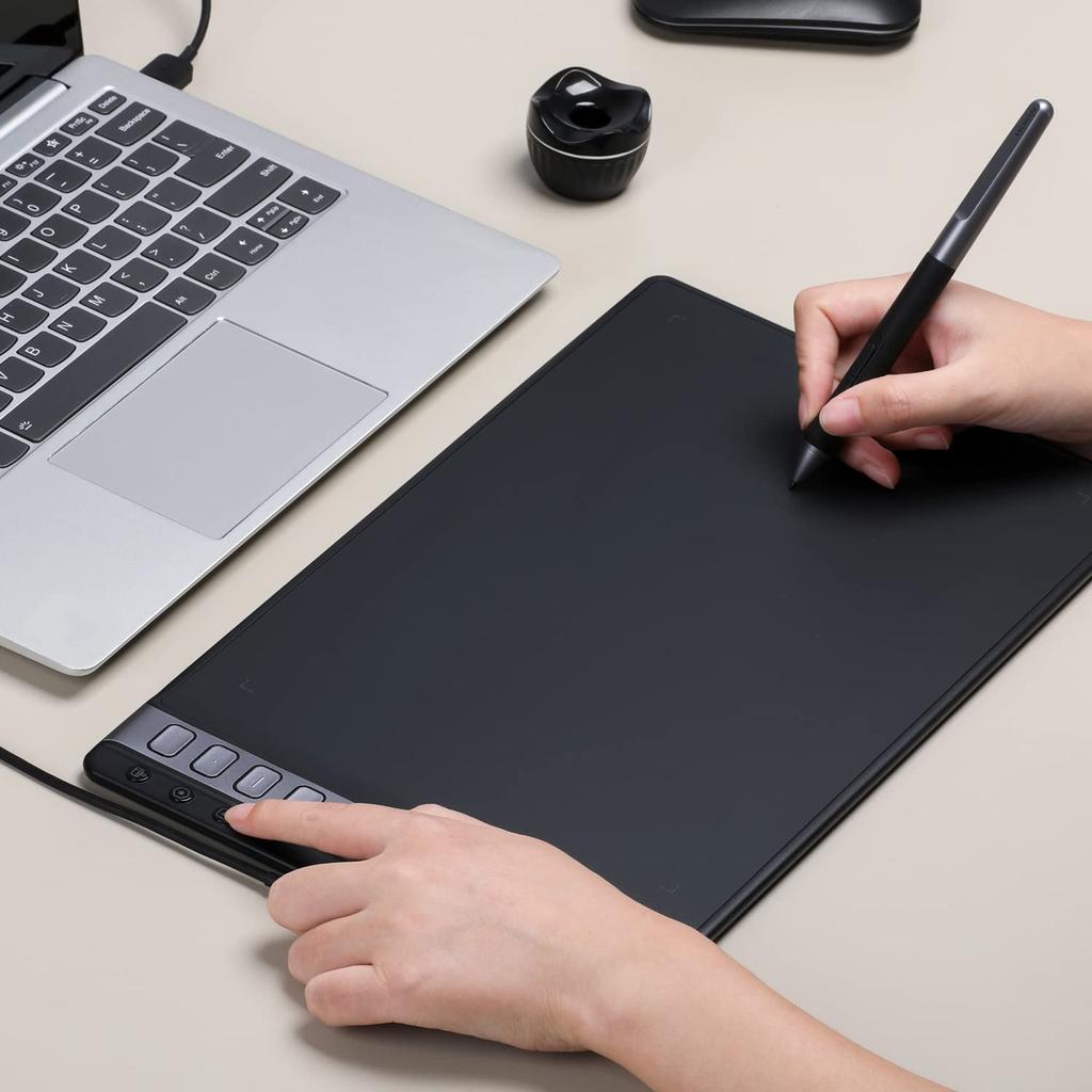 HUION Inspiroy 2 X Inch Pen Tablet with Fully Upgraded Pen Up To 24 Programmable Shortcut One Wheel Dramatically Improved Work Compatible with and