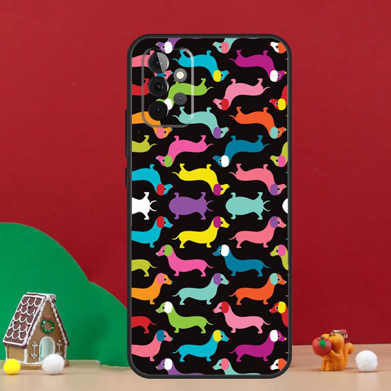 Cute Dachshund Sausage Dog Case For Samsung Galaxy A36 A56 A06 A13 A53 A32 A12 A22 A52 A35 A17 A16 A55 A15 A54 A34 A14