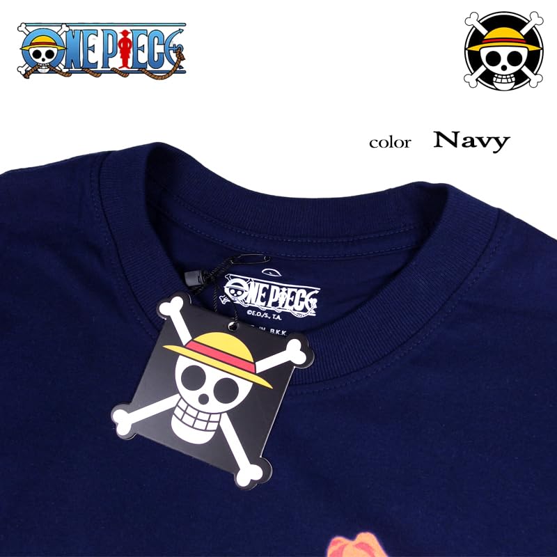 EVERSOUL ONE PIECE Short Featuring and Zoro from the Straw Hat Anime Character Size T-Shirt, Sleeve, Sanji, Luffy, Chopper, Nami, Pirates.