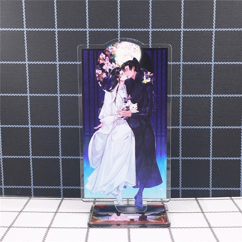 Хаски и его белый кот Shizun Mo Ran Chu WanNing, акриловая фигурка, подставка, модель игрушки, аниме, двустороннее действие