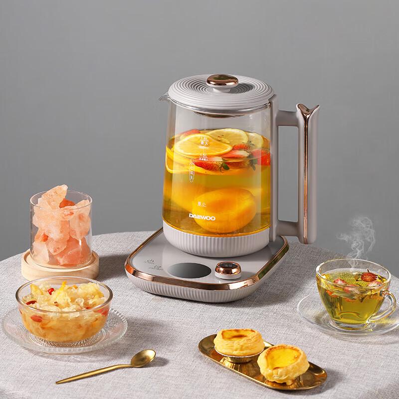 Daewoo 1.8L Multi-functional Glass Health & Tea Kettle CN plug (adapter included)