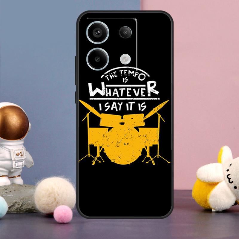 Чехол с рисунком Барабан Барабанщик Музыка DJ для Xiaomi Redmi Note 15 Pro Plus 10 11 12 13 14 Pro Redmi 15 15C 14C 10C 12C 13C