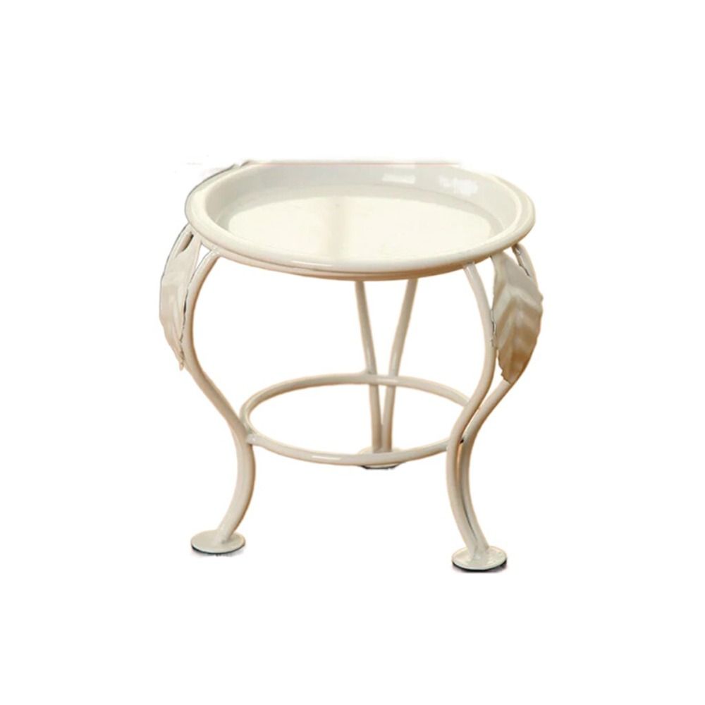 Черная трехногая подставка для растений Художественное железо Мини-подставка для цветочного горшка Простая железная полка для цветов Балкон