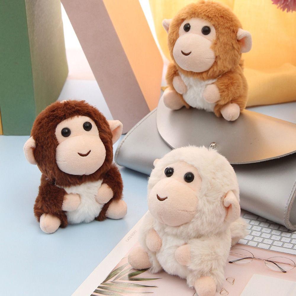 Plush Doll Monkey Plush Toy Soft Fur Monkey Car Pendant Little Monkey Pendant Bag Pendant