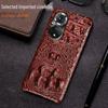 Honor 50/50Pro Genuine Leather Crocodile Skull Case