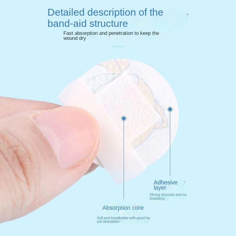 120 шт./компл., детский круглый пластырь, вакцинный шприц для инъекций, пластырь с отверстием, пластырь для ран, водонепроницаемые клейкие повязки