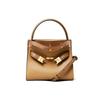 Tory Burch Lee Radziwill Matte Gold Buckle Closure Leather Shoulder Crossbody Mini Bag Women bags Brown 77257-227