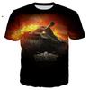 Игровые футболки World Of Tanks 3D-печать Летние Мужские Женские Повседневная Мода Большого Размера С Коротким Рукавом Мужские Футболки Топы Одежда для Мужчин