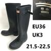 HUNTER резиновые сапоги женские 36 UK3 22 темно-синие длинные(ИСПОЛЬЗОВАЛ)
