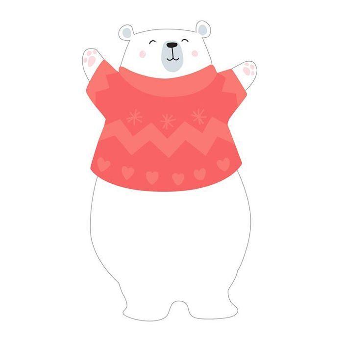 Die de coupe - ARTEMIO - Ourson - Blanc - 3 matrices - Compatible machines de découpe