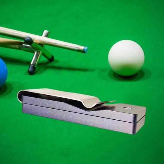 Pool Cue Chalk Holder with Metal Clip Heavy Duty Aluminum Portable Snooker Chalk Box Carrier Case Billiard Accessories Enthusiasts Gift