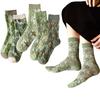 Crew Floral Warm Cotton Casual Cute Odor For School and Set of 5 [WETURAST] Женские носки, Носки, Носки, Вышивка, Хлопок, Носки, Носки, Носки,