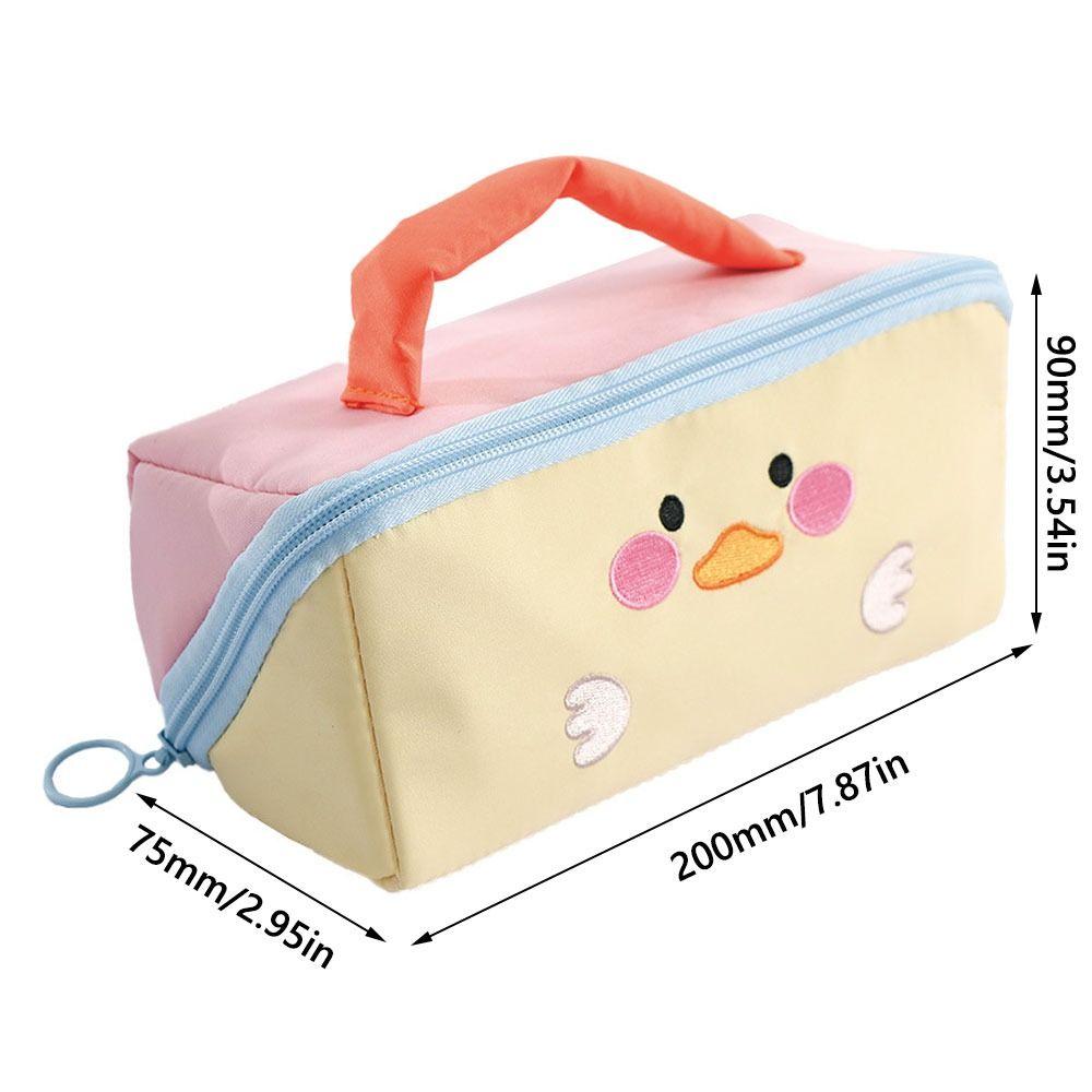 Cartoon Animal Pencil Case Color Matching Student Stationery Bags Gifts Stationery Storage Cases
