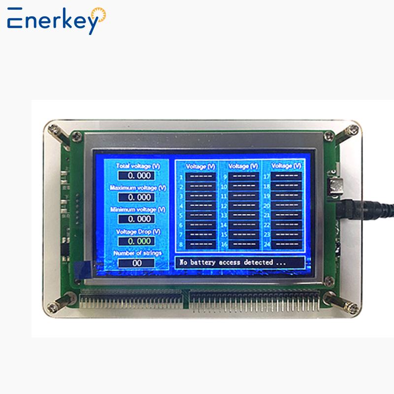 Enerkey 1S-24S Тестер напряжения аккумулятора Lifepo4 Литий-ионный Измерение одиночной ячейки Идентификация номера сборки Lto Вольт МЕТР Дисплей