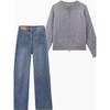 Мягкий клейкий свитер, серый вязаный кардиган, верхняя одежда для женщин, весна, осень, зима, новый, изящный, короткий, на молнии, модный