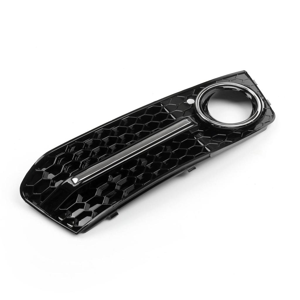 Хромированные решетки-накладки на противотуманные фары в виде сот для A4 B8 2009-2012