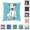Декор для дома Спальня Автомобиль Диван Наволочка Британский бультерьер Чехол для подушки Каваи Милая собака