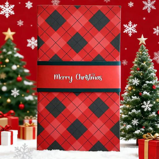 Книга-держатель для подарочных карт на Рождество Книга-рукав для денег и подарочных карт Органайзер для праздничных поздравительных открыток для группового дарения и персонализированных пожеланий