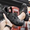 Large Size 49 Hole Shoes Men's Summer Wear Men's Bag Head Slippers Stepping On Shit Feeling Driving Outdoor Fashion Beach Shoes