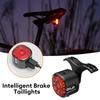 GlYO Автоматический стоп-сигнал для велосипеда - Перезаряжаемый через USB, Водонепроницаемый по стандарту lP66 Светодиодный предупреждающий свет для безопасности в ночное время для горного и шоссейного велосипеда