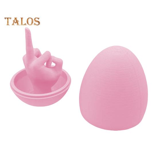 Пасхальное яйцо в виде среднего пальца, забавная игрушка-розыгрыш, напечатанная на 3D-принтере, забавный сюрприз, грубая шутка, яйцо-шутка, подарок на корпоративную вечеринку на день рождения