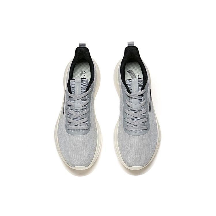 Anta Shock Absorbing Non-Slip Lightweight Low-Top Running Shoes Men Sneakers Gray 112235570S-3