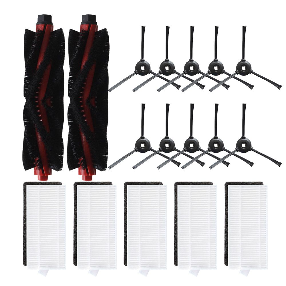 Spare Roller Side Brush HEPA Filter Mop Accessory Kit for Lefant Robot Vacuum Cleaner M200 M201 M501A M520 M571 T700 U180