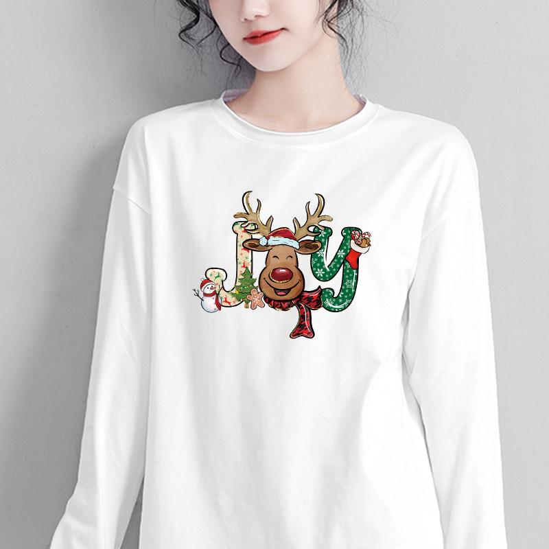 Parches Para Ropa Christmas Joy Hoodies Термопрессовая аппликация Футболка Одежда Наклейки Diy Parches Decals Горячая печать