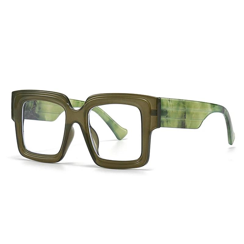 SHAUNA Fashion Oversized Square Candy Color Women Sunglasses Retro Clear Light Gray Eyewear Men Green Pink Wide Legs Sun Glasses