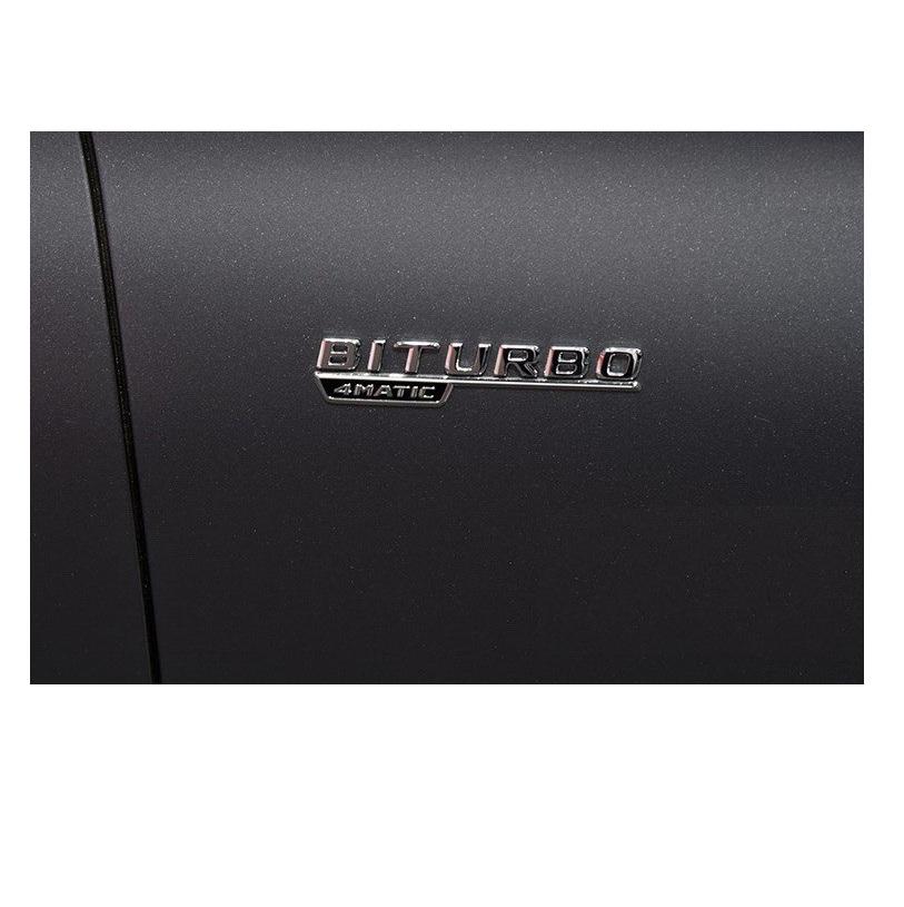 For Mercedes Benz AMG W212 W213 W204 W205 C205 W253 C253 W166 C292 BITURBO 4MATIC 1 Pair Fender Emblems Badges Sticker YN1