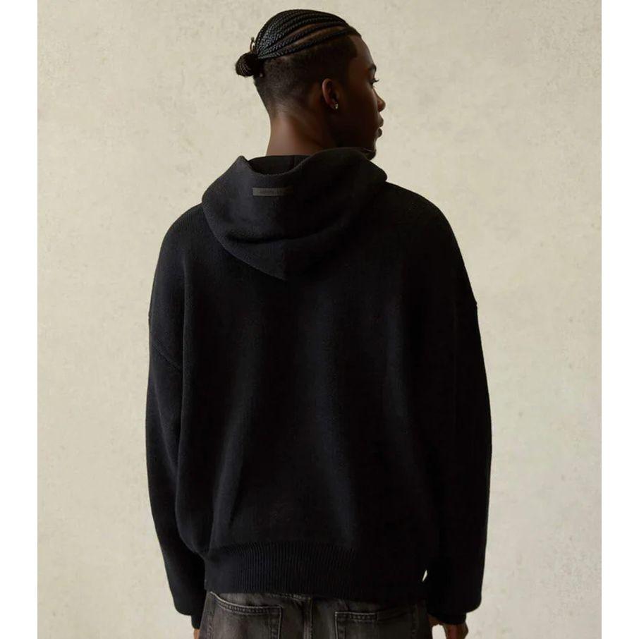 Fear of God Essentials SS21 Knit Pullover With Logo Unisex Tops Black FOG-SS21-625