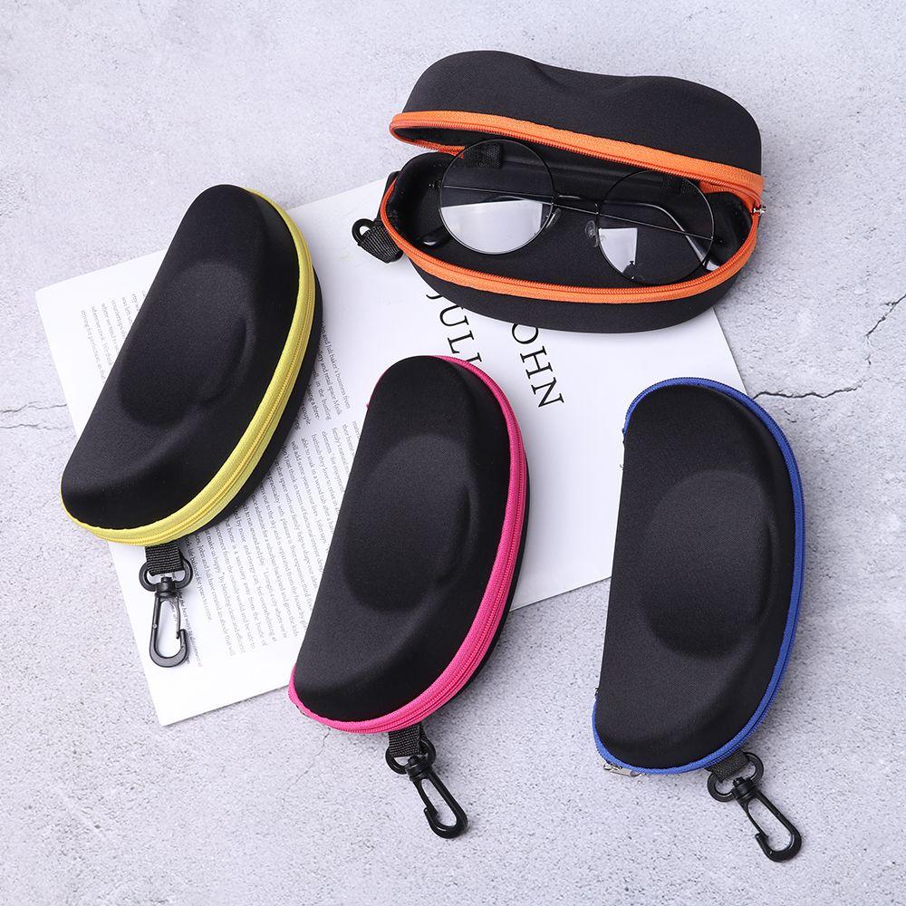 Portable Bag Vision Care Hard Eye Glasses Zipper Box Eyewear Protector Glasses Case